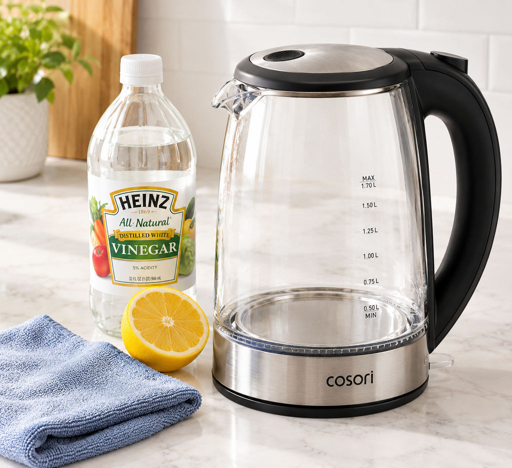 Fresh Kitchen Electric Kettle Cleaning Still Life
