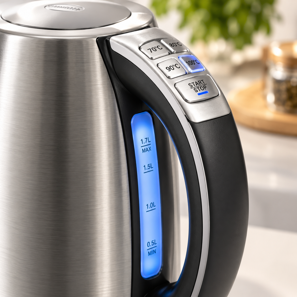 Illuminated Stainless Steel best electric Kettles Controls
